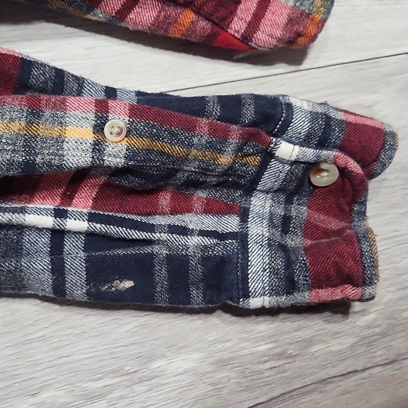 🛍Red Head‎ Mens L Red Black Plaid Long Sleeve Collared Button Down Western - Picture 7 of 7